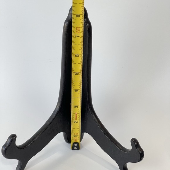 Display Vintage Foldable Tabletop Pictures Plates Hinged Wooden Easels Set Of 5 - Picture 4 of 8